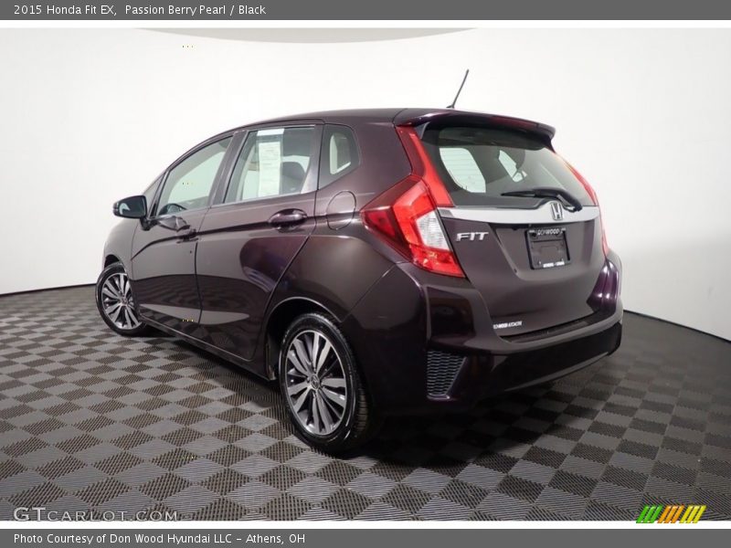 Passion Berry Pearl / Black 2015 Honda Fit EX