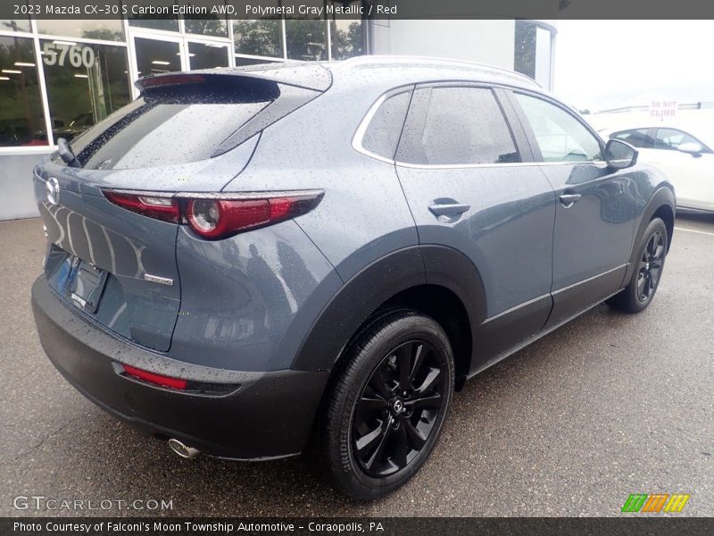 Polymetal Gray Metallic / Red 2023 Mazda CX-30 S Carbon Edition AWD