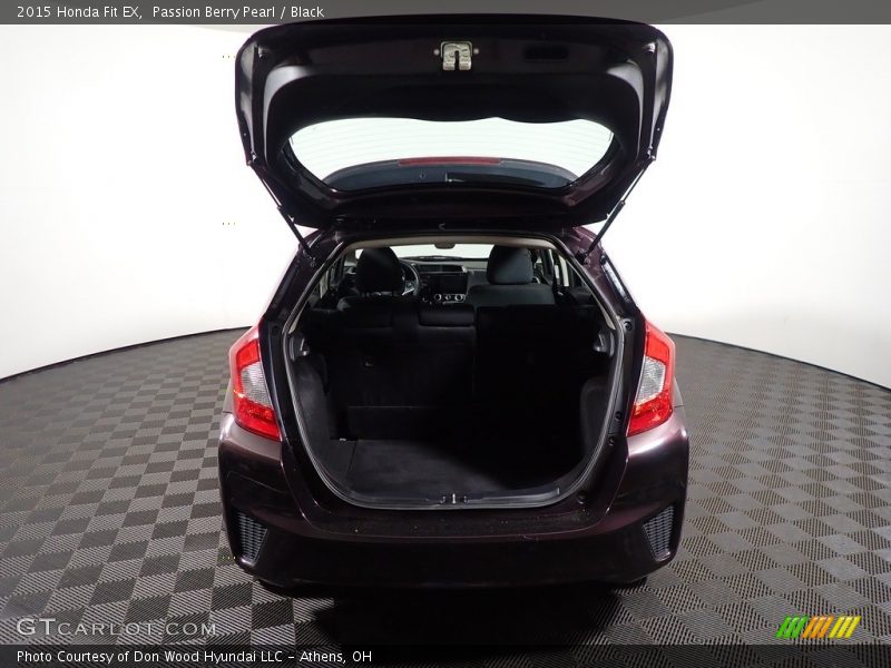 Passion Berry Pearl / Black 2015 Honda Fit EX