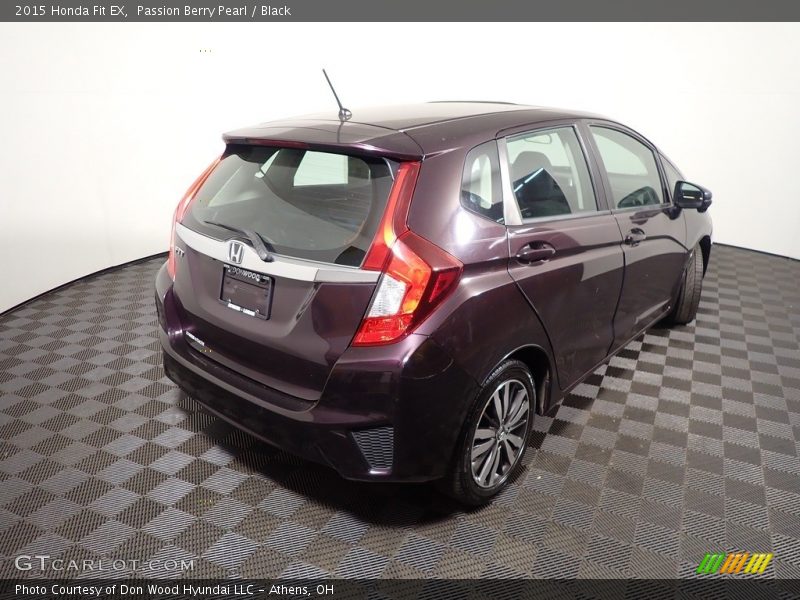 Passion Berry Pearl / Black 2015 Honda Fit EX