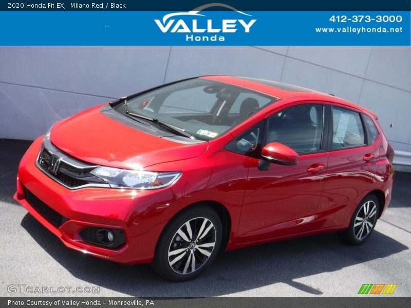 Milano Red / Black 2020 Honda Fit EX