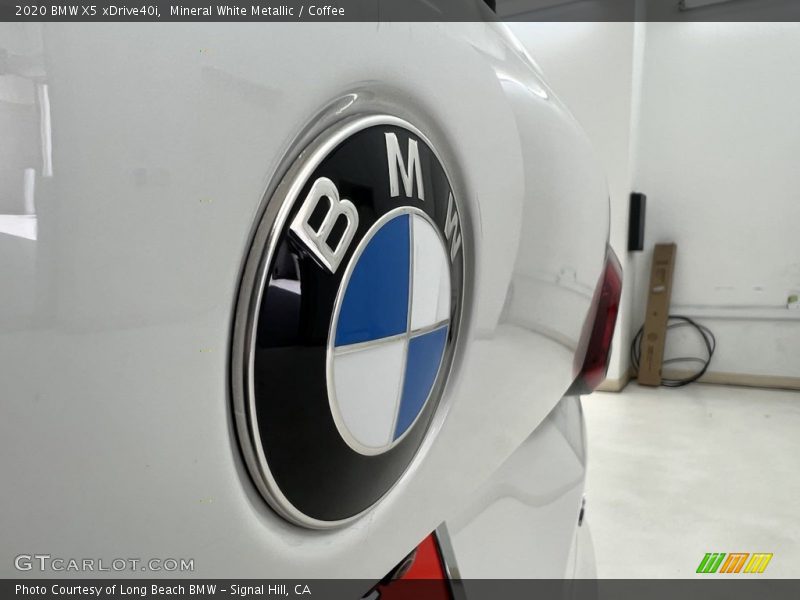 Mineral White Metallic / Coffee 2020 BMW X5 xDrive40i