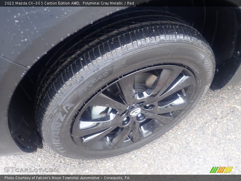 Polymetal Gray Metallic / Red 2023 Mazda CX-30 S Carbon Edition AWD