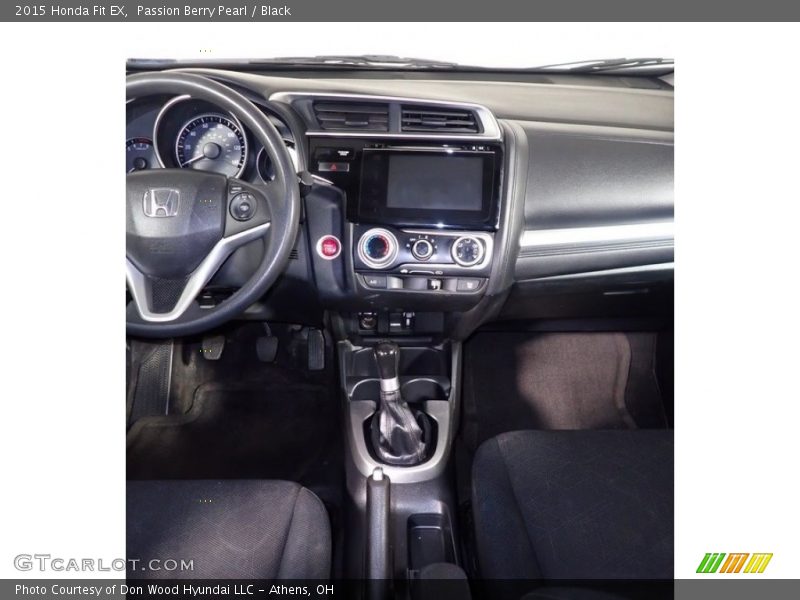 Passion Berry Pearl / Black 2015 Honda Fit EX