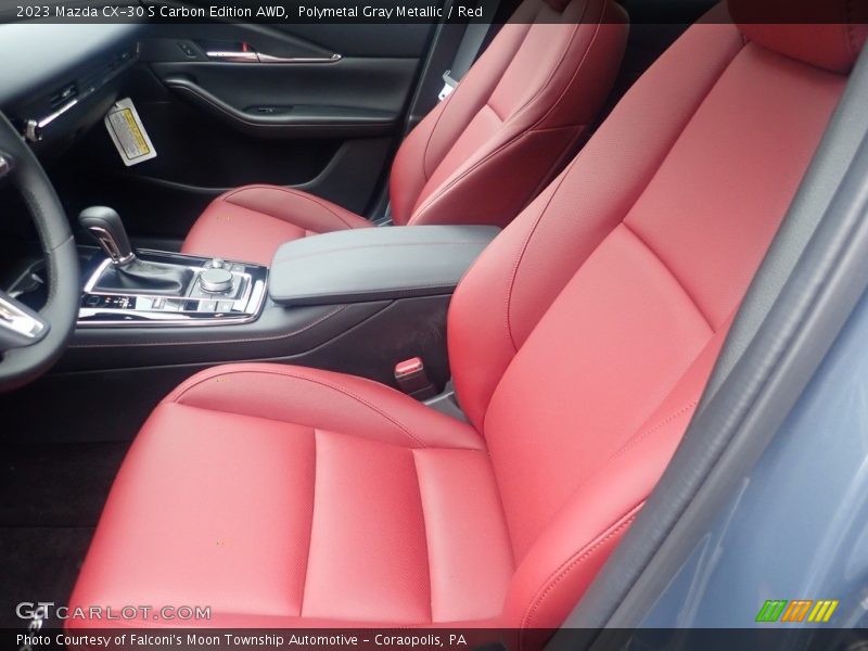 Polymetal Gray Metallic / Red 2023 Mazda CX-30 S Carbon Edition AWD