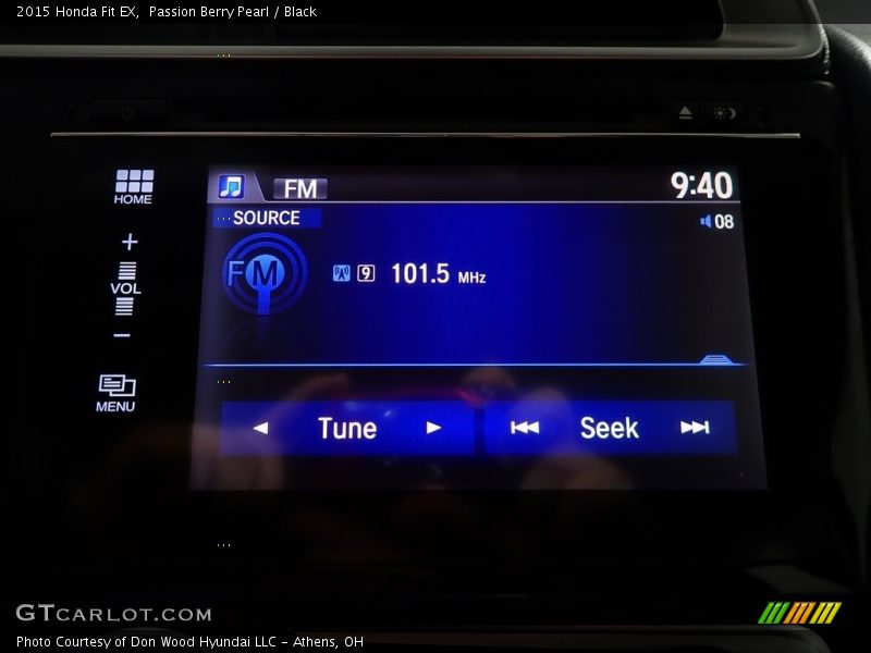 Passion Berry Pearl / Black 2015 Honda Fit EX