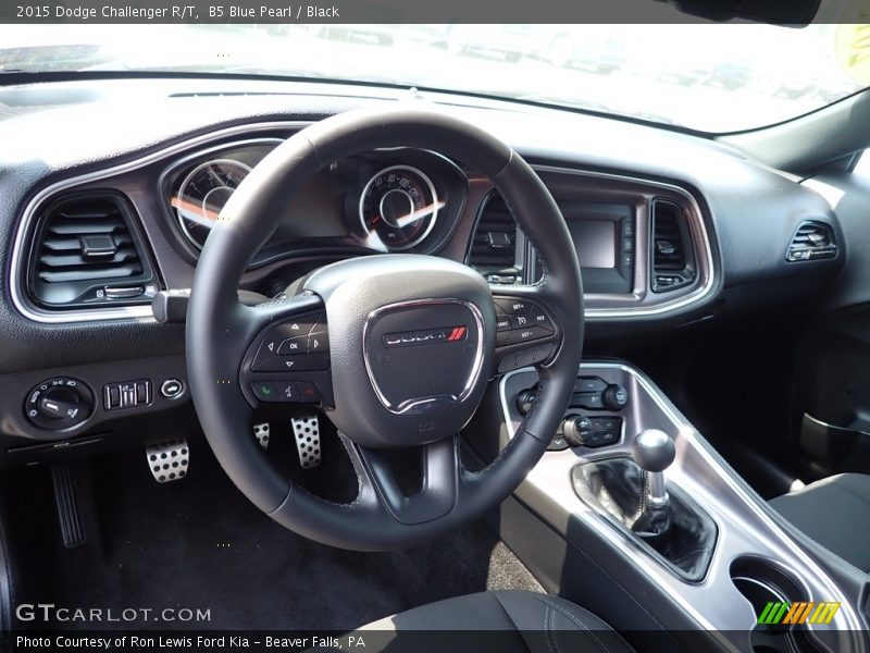 B5 Blue Pearl / Black 2015 Dodge Challenger R/T