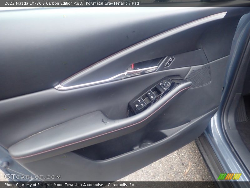 Polymetal Gray Metallic / Red 2023 Mazda CX-30 S Carbon Edition AWD