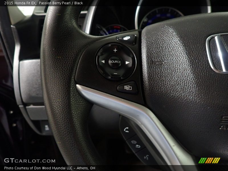 Passion Berry Pearl / Black 2015 Honda Fit EX
