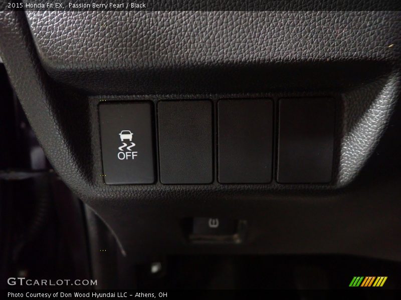 Passion Berry Pearl / Black 2015 Honda Fit EX