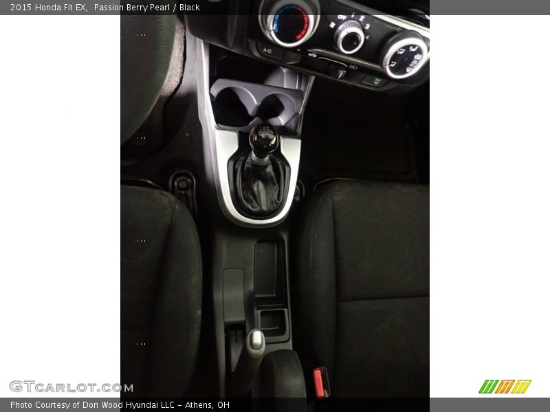 Passion Berry Pearl / Black 2015 Honda Fit EX