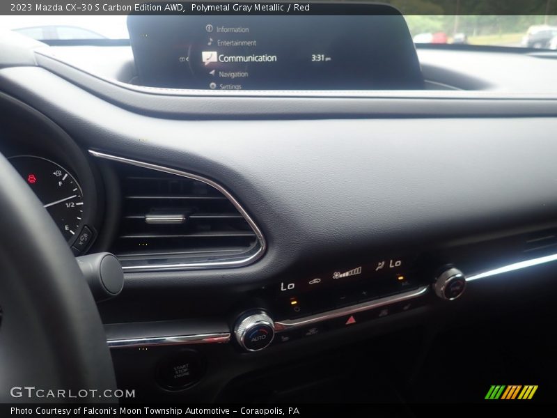 Polymetal Gray Metallic / Red 2023 Mazda CX-30 S Carbon Edition AWD