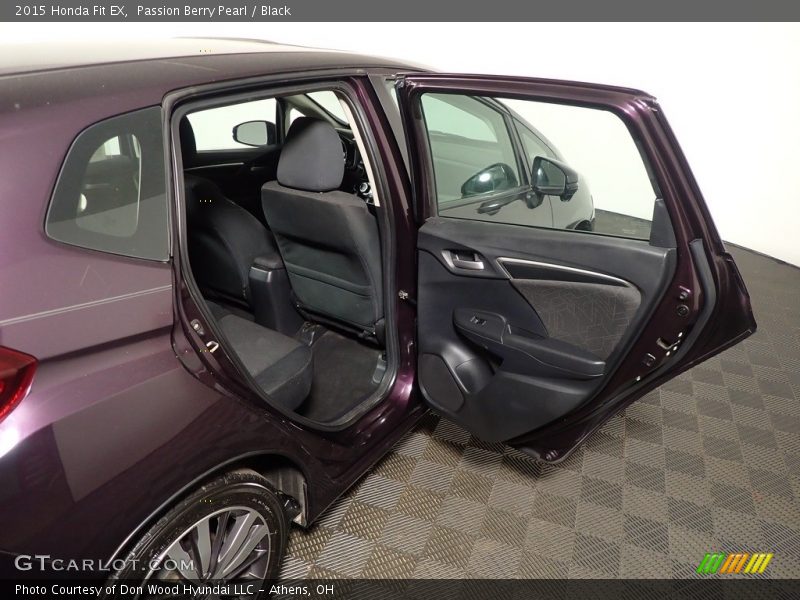 Passion Berry Pearl / Black 2015 Honda Fit EX