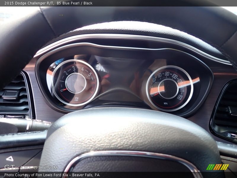 B5 Blue Pearl / Black 2015 Dodge Challenger R/T