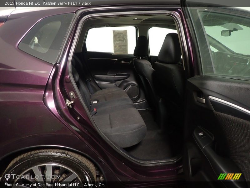 Passion Berry Pearl / Black 2015 Honda Fit EX