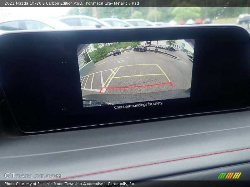 Polymetal Gray Metallic / Red 2023 Mazda CX-30 S Carbon Edition AWD