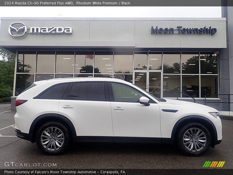 Rhodium White Premium / Black 2024 Mazda CX-90 Preferred Plus AWD