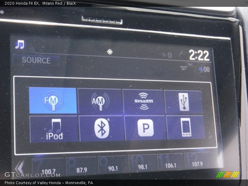Milano Red / Black 2020 Honda Fit EX