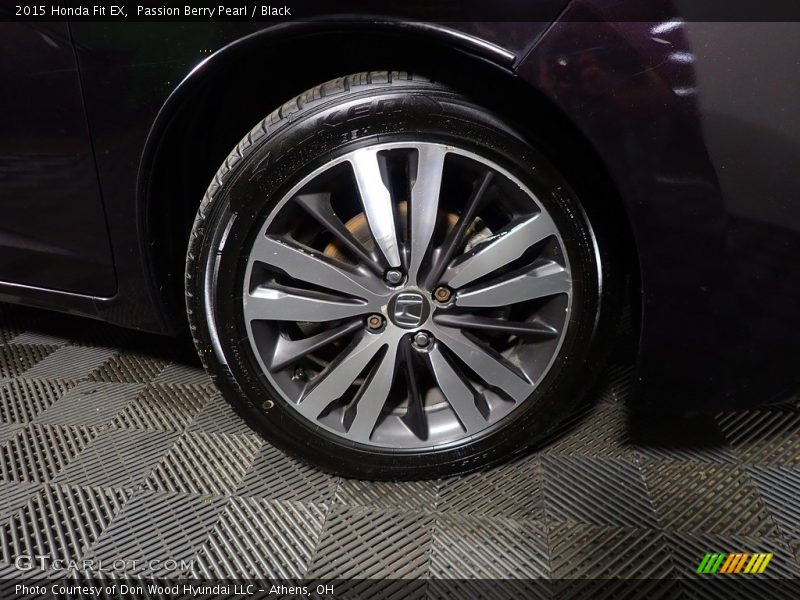 Passion Berry Pearl / Black 2015 Honda Fit EX