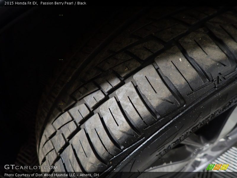 Passion Berry Pearl / Black 2015 Honda Fit EX