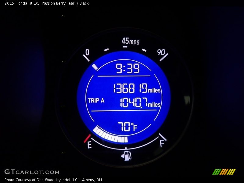 Passion Berry Pearl / Black 2015 Honda Fit EX