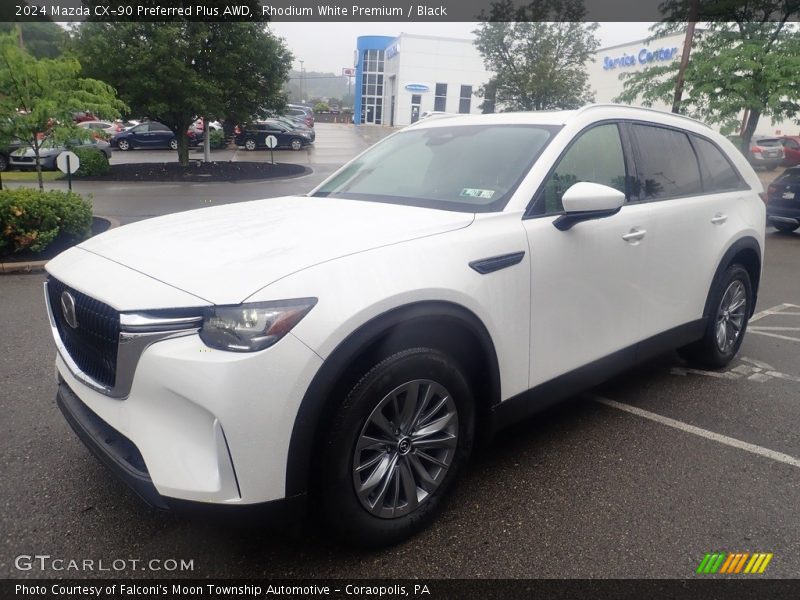 Rhodium White Premium / Black 2024 Mazda CX-90 Preferred Plus AWD