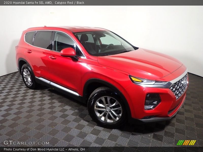 Calypso Red / Black 2020 Hyundai Santa Fe SEL AWD