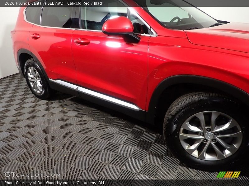 Calypso Red / Black 2020 Hyundai Santa Fe SEL AWD