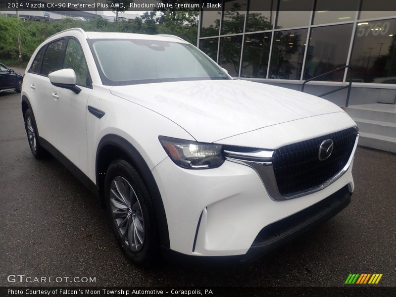 Rhodium White Premium / Black 2024 Mazda CX-90 Preferred Plus AWD