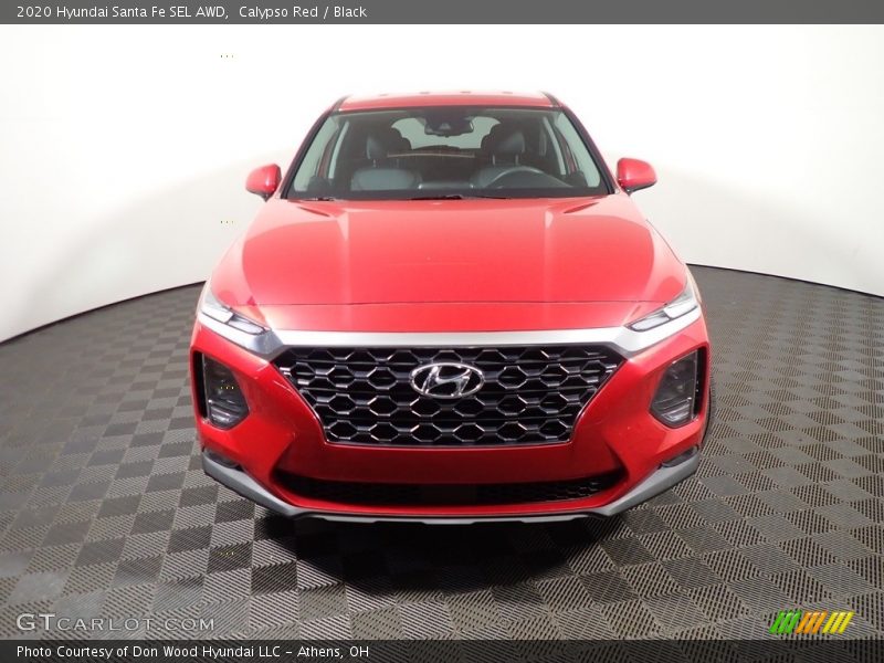 Calypso Red / Black 2020 Hyundai Santa Fe SEL AWD
