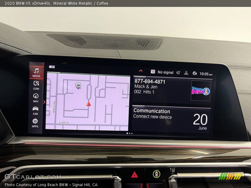 Mineral White Metallic / Coffee 2020 BMW X5 xDrive40i