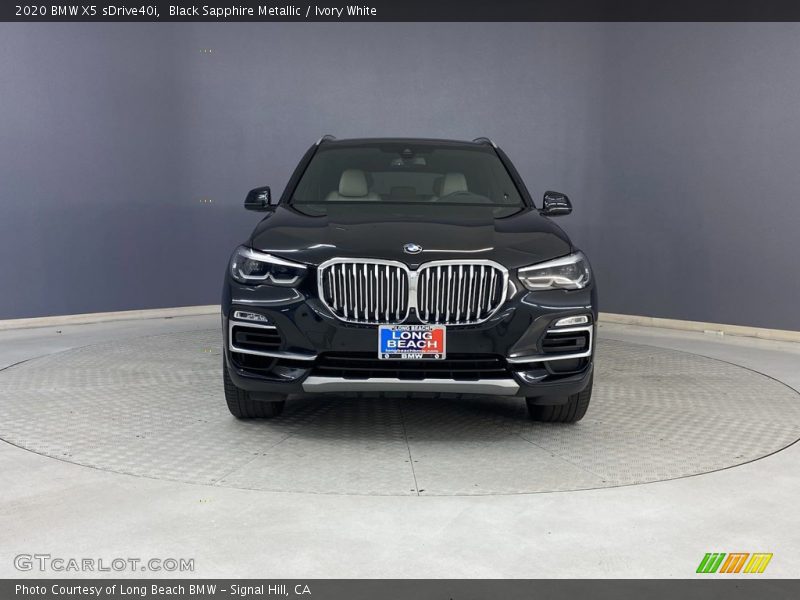Black Sapphire Metallic / Ivory White 2020 BMW X5 sDrive40i