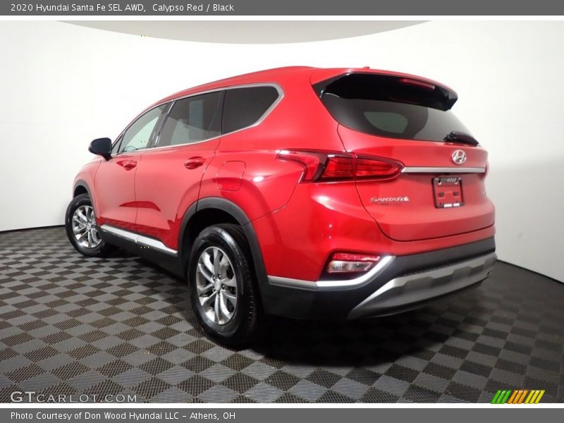 Calypso Red / Black 2020 Hyundai Santa Fe SEL AWD