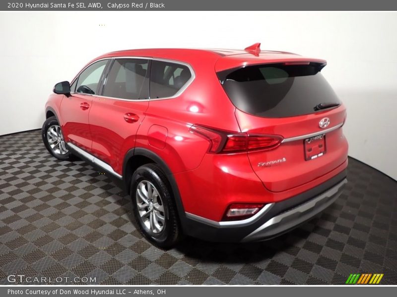 Calypso Red / Black 2020 Hyundai Santa Fe SEL AWD