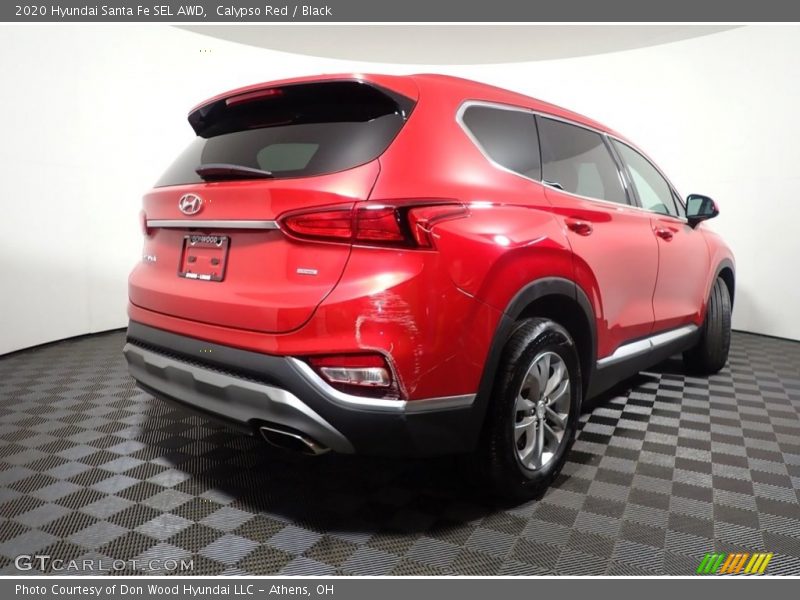 Calypso Red / Black 2020 Hyundai Santa Fe SEL AWD