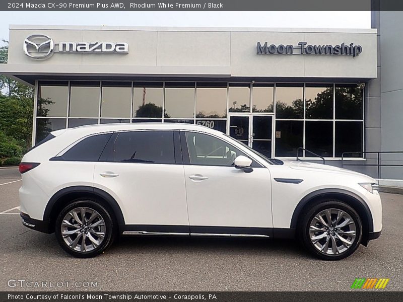Rhodium White Premium / Black 2024 Mazda CX-90 Premium Plus AWD