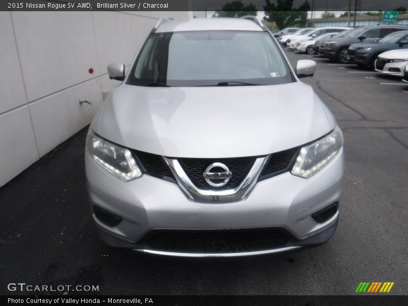 Brilliant Silver / Charcoal 2015 Nissan Rogue SV AWD