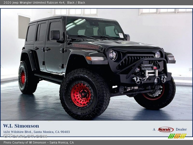 Black / Black 2020 Jeep Wrangler Unlimited Rubicon 4x4