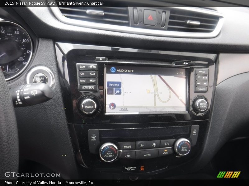 Brilliant Silver / Charcoal 2015 Nissan Rogue SV AWD