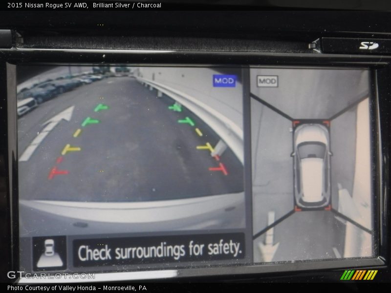 Brilliant Silver / Charcoal 2015 Nissan Rogue SV AWD