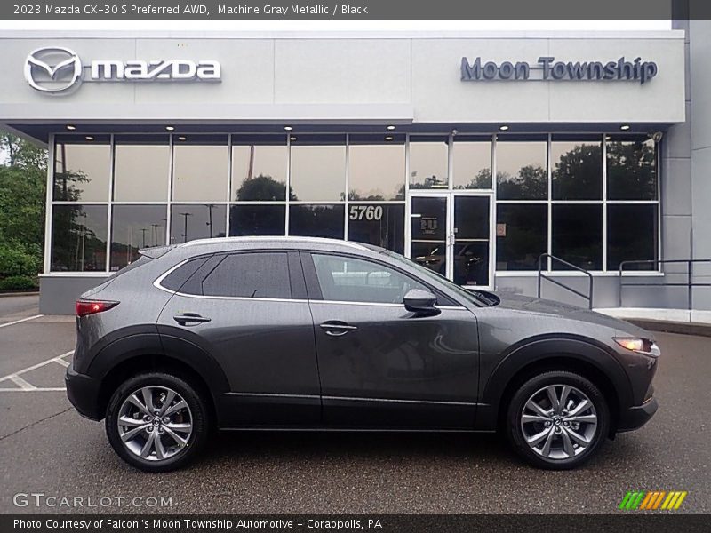 Machine Gray Metallic / Black 2023 Mazda CX-30 S Preferred AWD