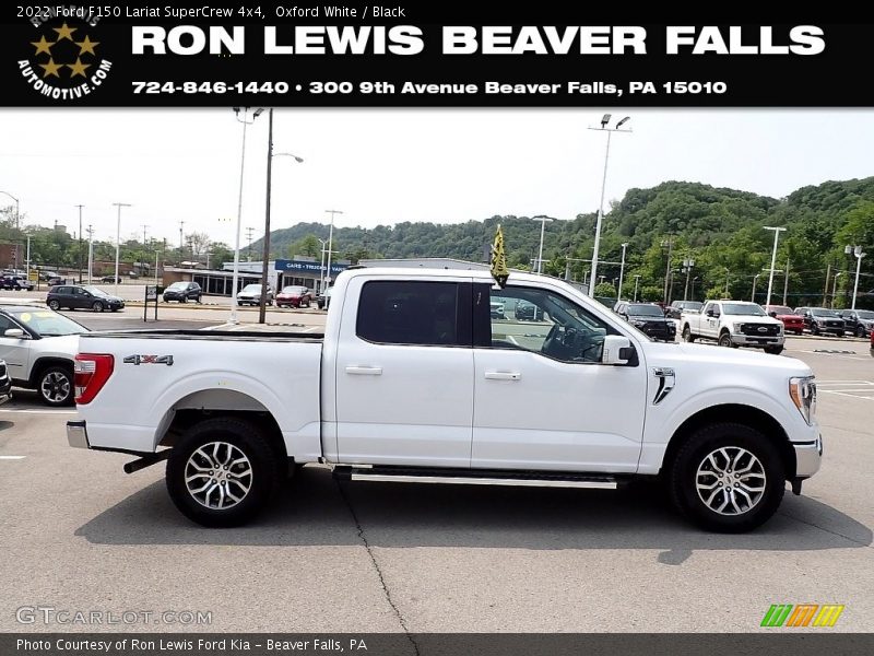 Oxford White / Black 2022 Ford F150 Lariat SuperCrew 4x4