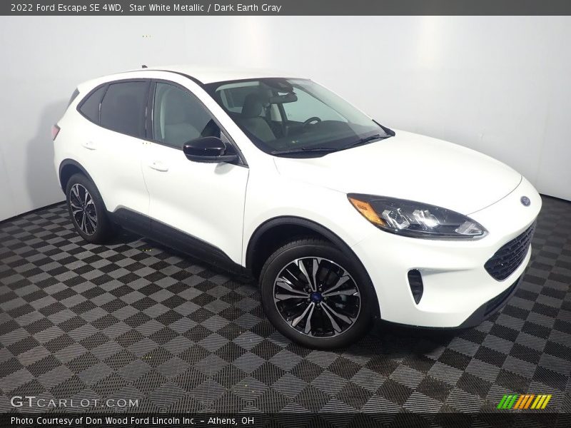 Star White Metallic / Dark Earth Gray 2022 Ford Escape SE 4WD