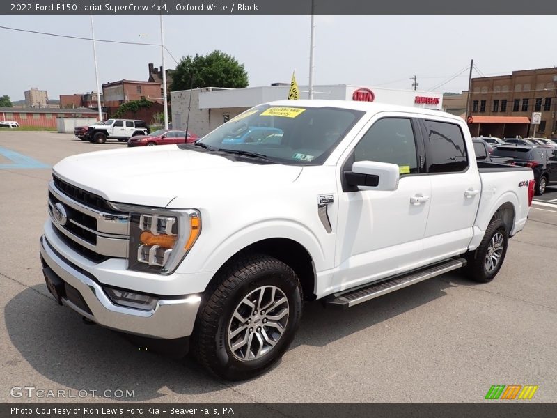 Oxford White / Black 2022 Ford F150 Lariat SuperCrew 4x4