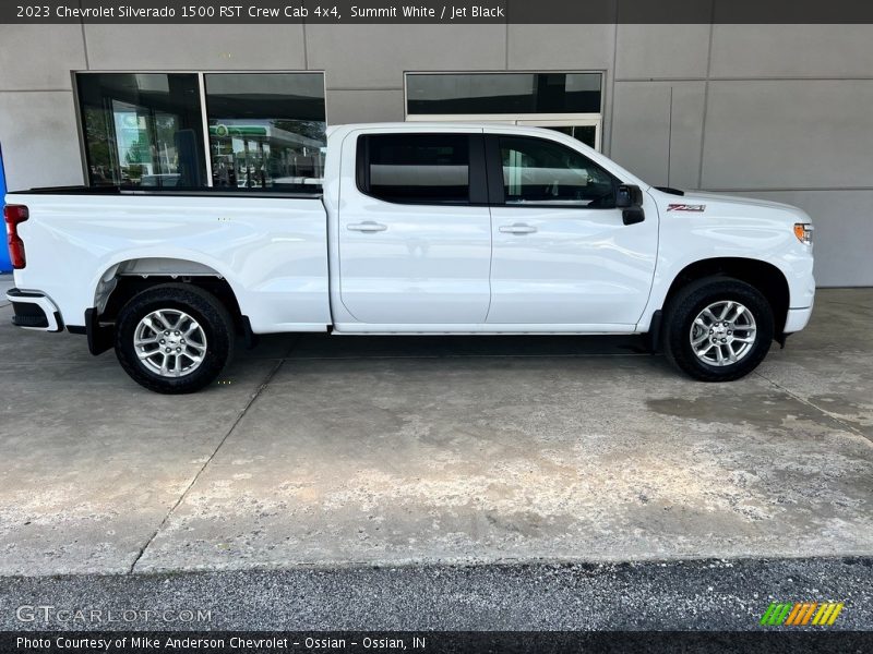 Summit White / Jet Black 2023 Chevrolet Silverado 1500 RST Crew Cab 4x4