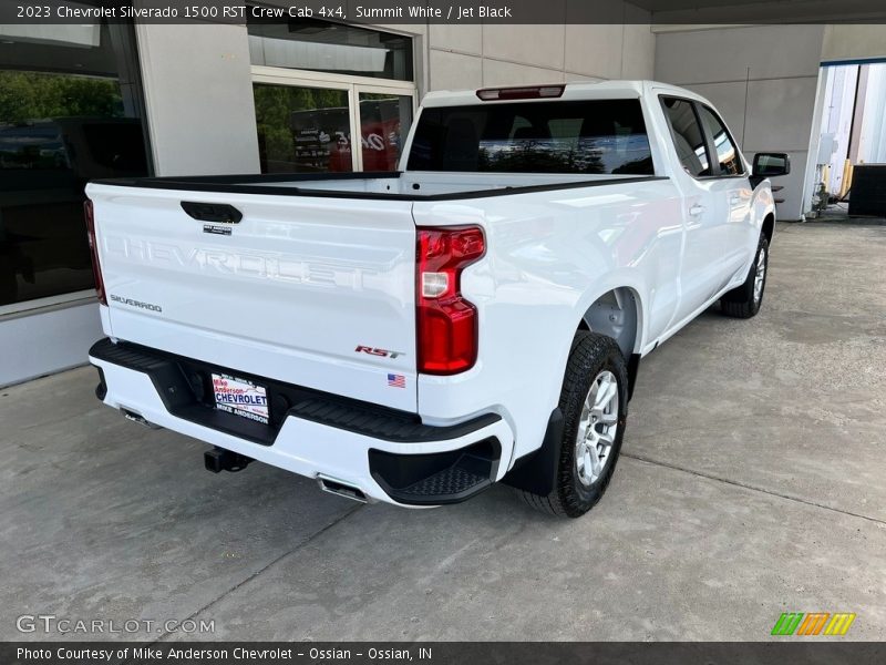 Summit White / Jet Black 2023 Chevrolet Silverado 1500 RST Crew Cab 4x4
