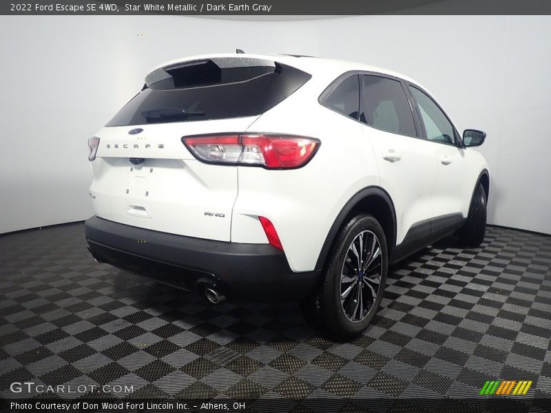 Star White Metallic / Dark Earth Gray 2022 Ford Escape SE 4WD