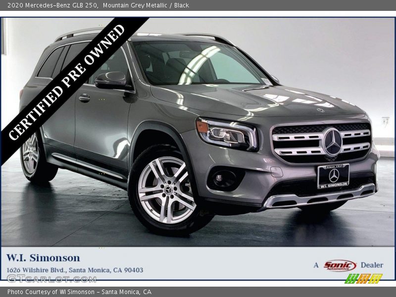 Mountain Grey Metallic / Black 2020 Mercedes-Benz GLB 250