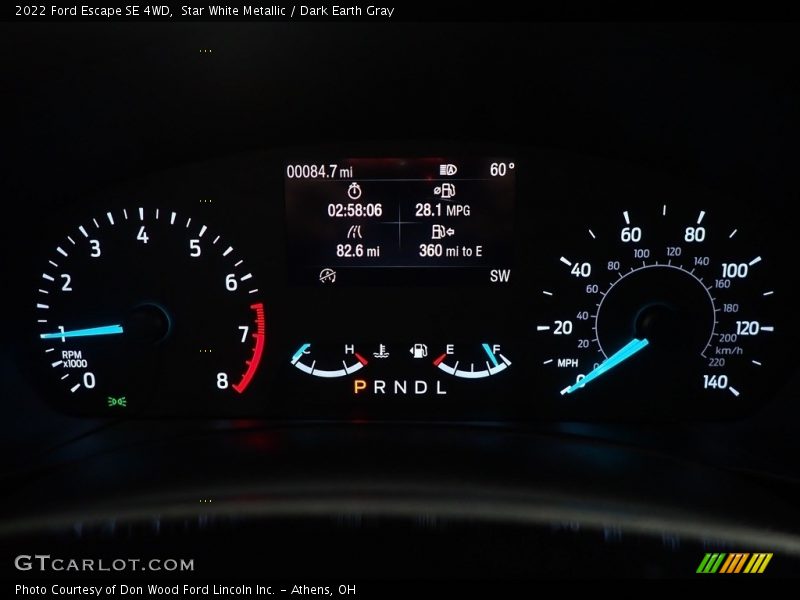 Star White Metallic / Dark Earth Gray 2022 Ford Escape SE 4WD