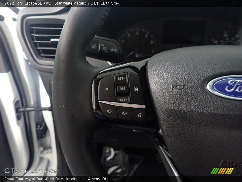 Star White Metallic / Dark Earth Gray 2022 Ford Escape SE 4WD